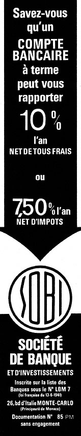 Advert Sobi 1973