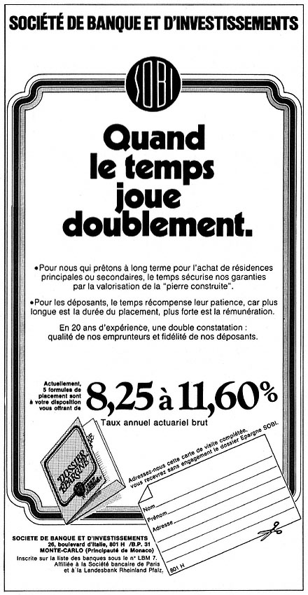 Advert Sobi 1978