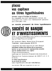 Advert Sobi 1963