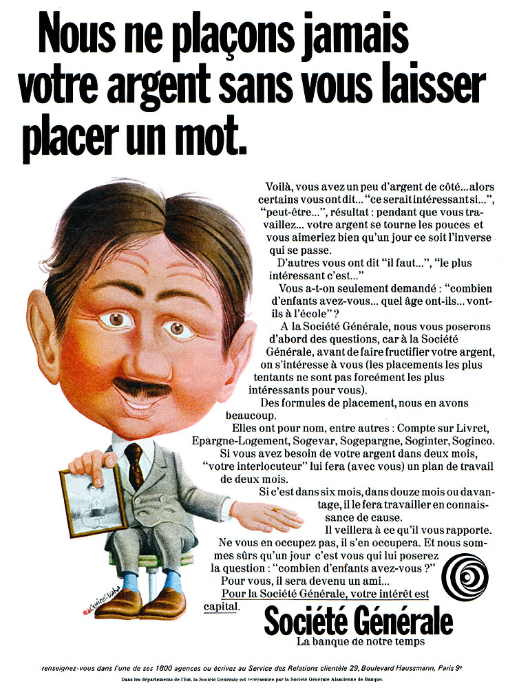 Advert Soci�t� G�n�rale 1970