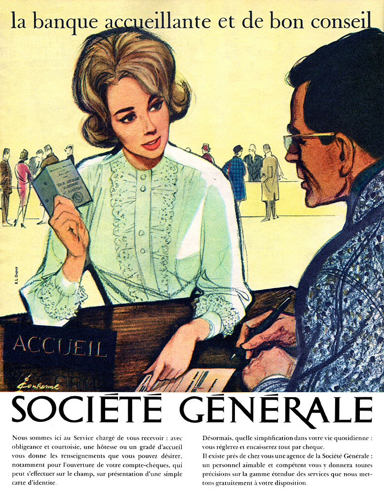 Advert Socit Gnrale 1962