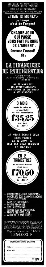 Advert Zzdivers_BAN5 1971