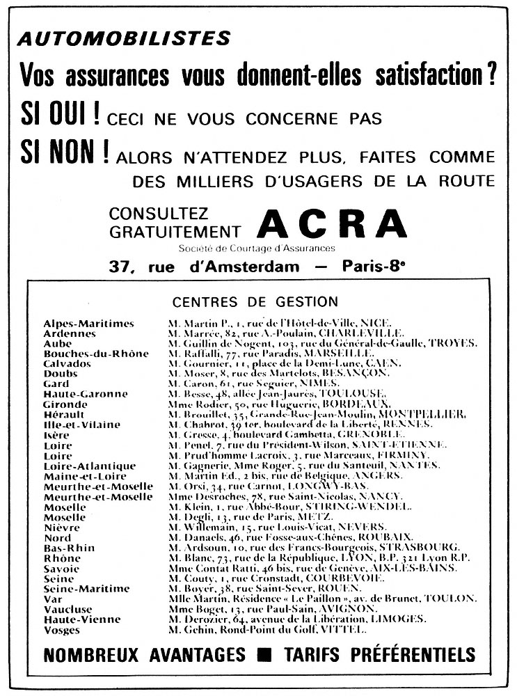 Advert Misc. 1967
