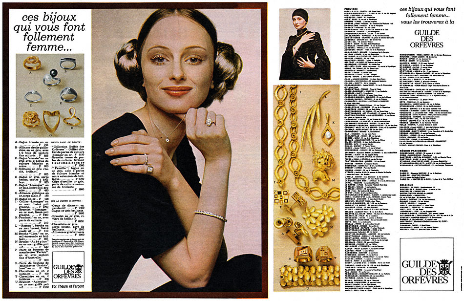 Advert Guilde des Orfvres 1970