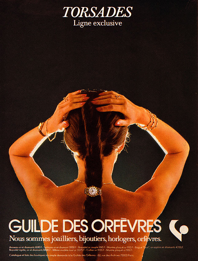 Advert Guilde des Orfvres 1978
