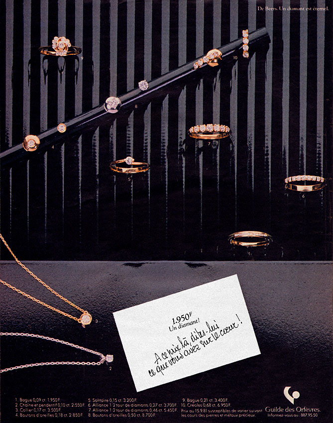 Advert Guilde des Orfvres 1981