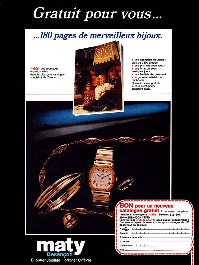 Advert Maty 1982