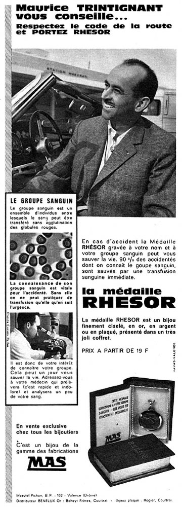 Advert Rhesor 1963