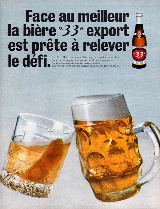 Advert 33 export 1968