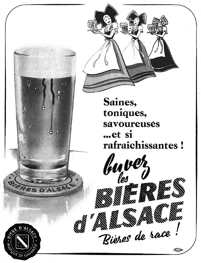 Advert Bires d'Alsace 1951