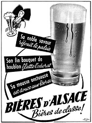 Advert Bires d'Alsace 1953