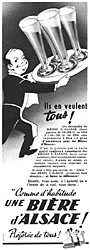 Advert Bires d'Alsace 1955