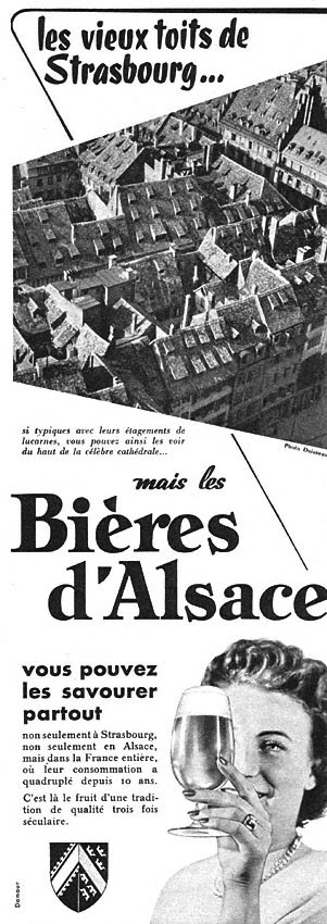 Advert Bires d'Alsace 1958