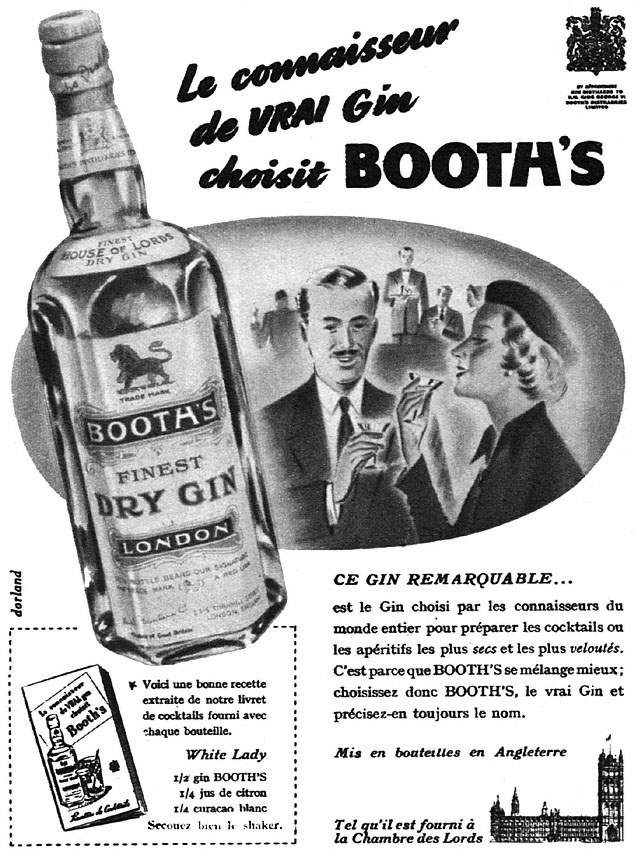 Advert Booth's 1951