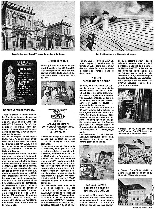 Advert Calvet 1966