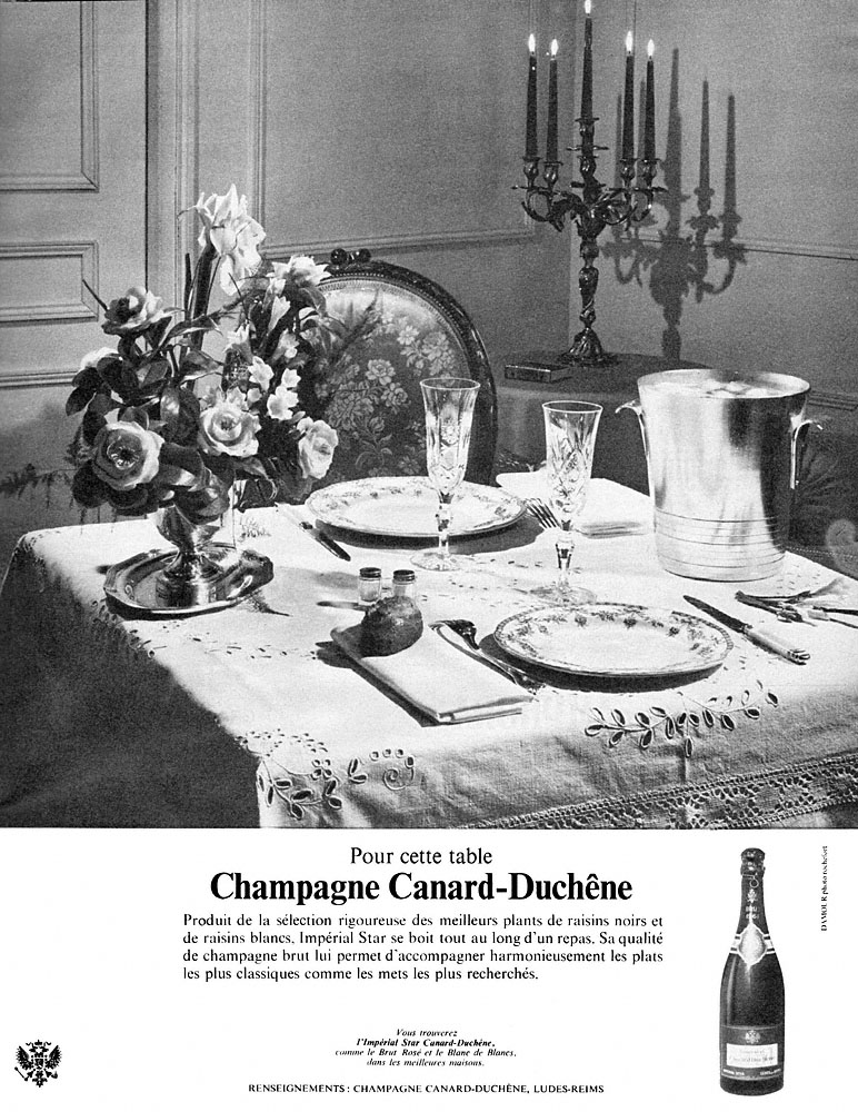 Advert Canard Duchene 1965