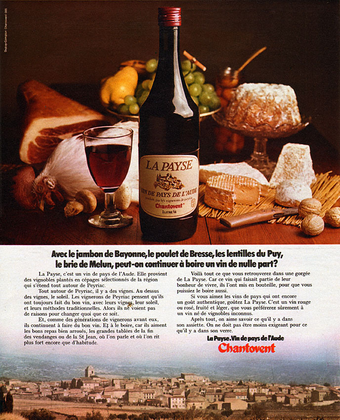 Advert Chantovent 1973