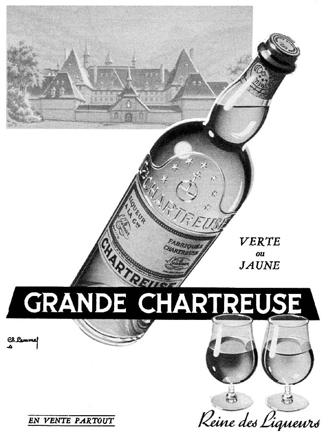 Advert Chartreuse 1954