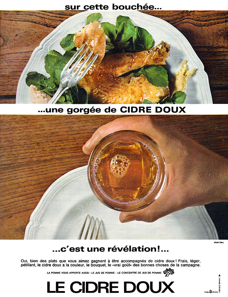 Advert Cidre doux 1965
