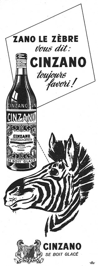 Advert Cinzano 1951