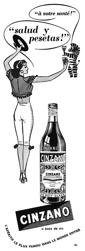 Advert Cinzano 1952