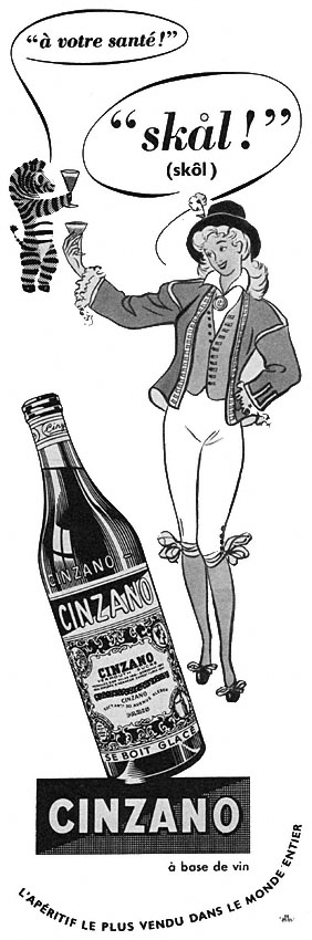 Advert Cinzano 1952