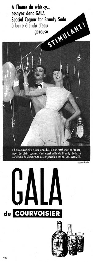 Advert Courvoisier 1956