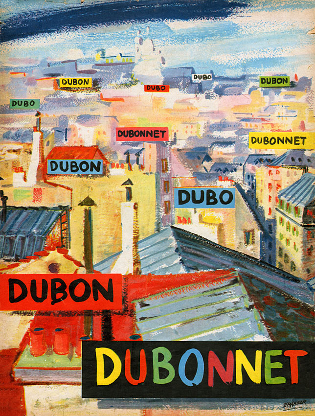 Advert Dubonnet 1954