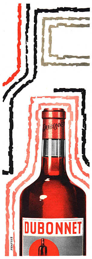 Advert Dubonnet 1957