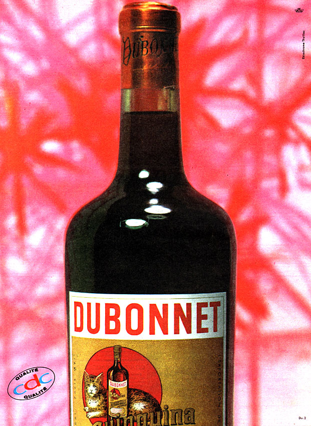 Advert Dubonnet 1958