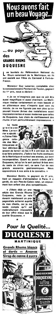 Advert Duquesne 1955
