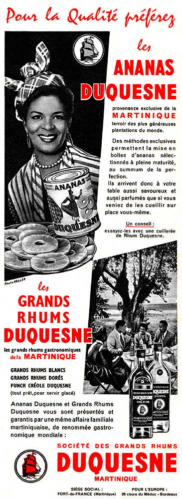 Advert Duquesne 1960