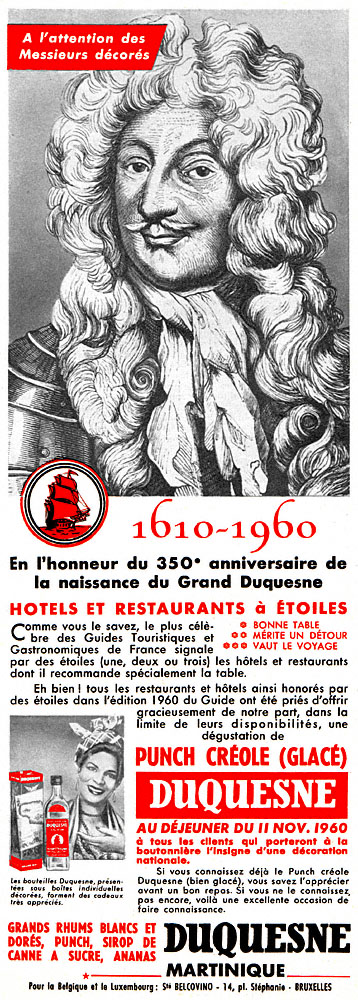 Advert Duquesne 1960