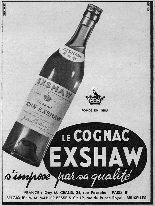 Advert Exshaw 1953