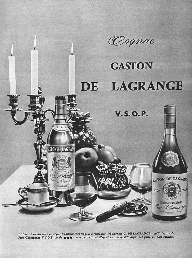 Advert Gaston de Lagrange 1961