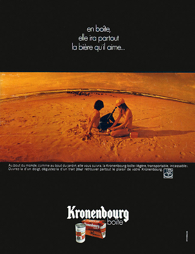 Advert Kronenbourg 1970
