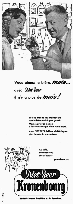 Advert Kronenbourg 1955