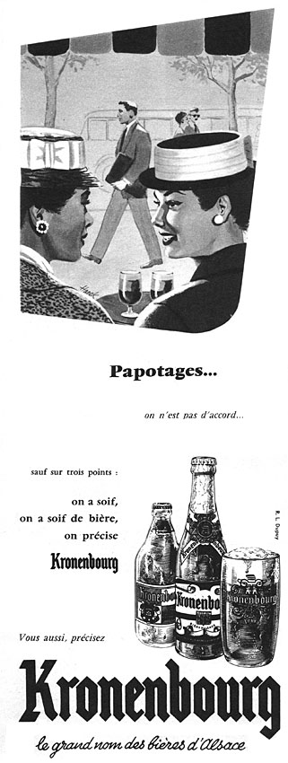 Advert Kronenbourg 1956