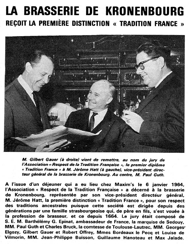 Advert Kronenbourg 1964