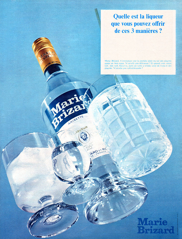 Advert Marie Brizard 1968