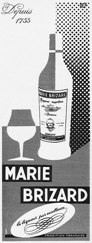 Advert Marie Brizard 1952