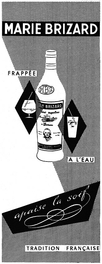 Advert Marie Brizard 1953