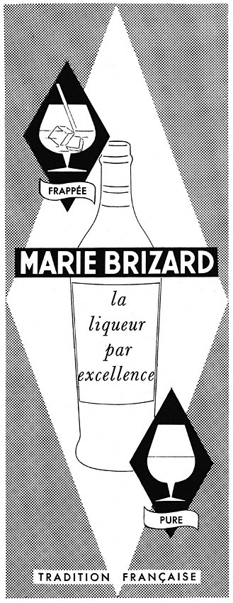 Advert Marie Brizard 1953