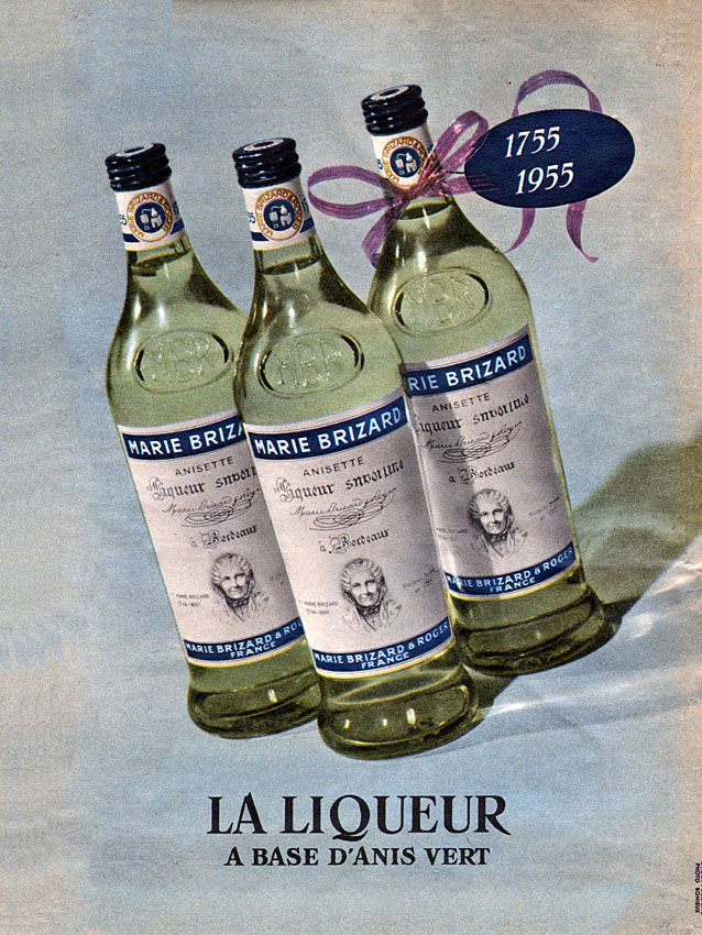 Advert Marie Brizard 1955