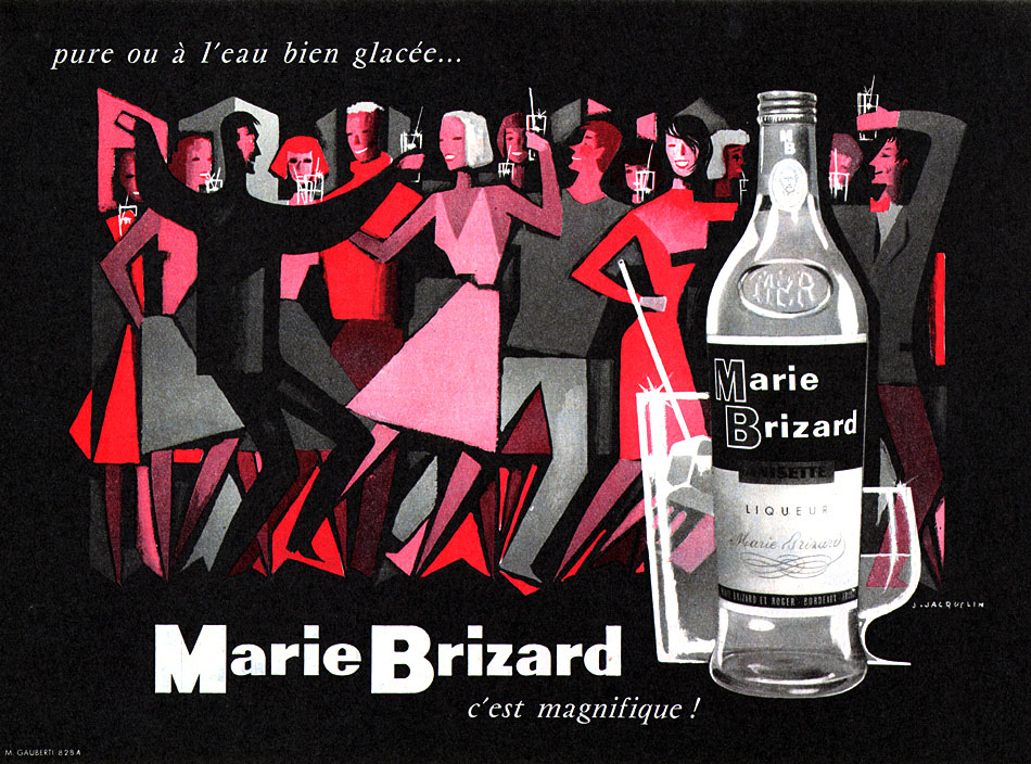 Advert Marie Brizard 1958