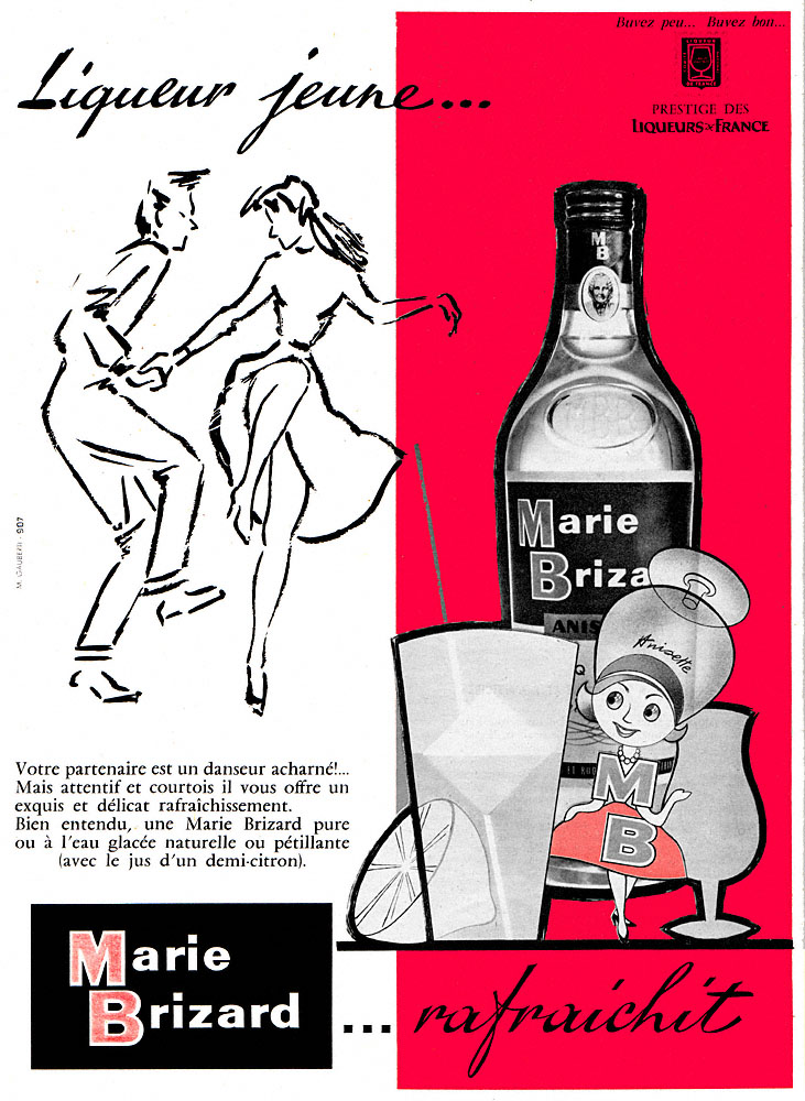 Advert Marie Brizard 1960