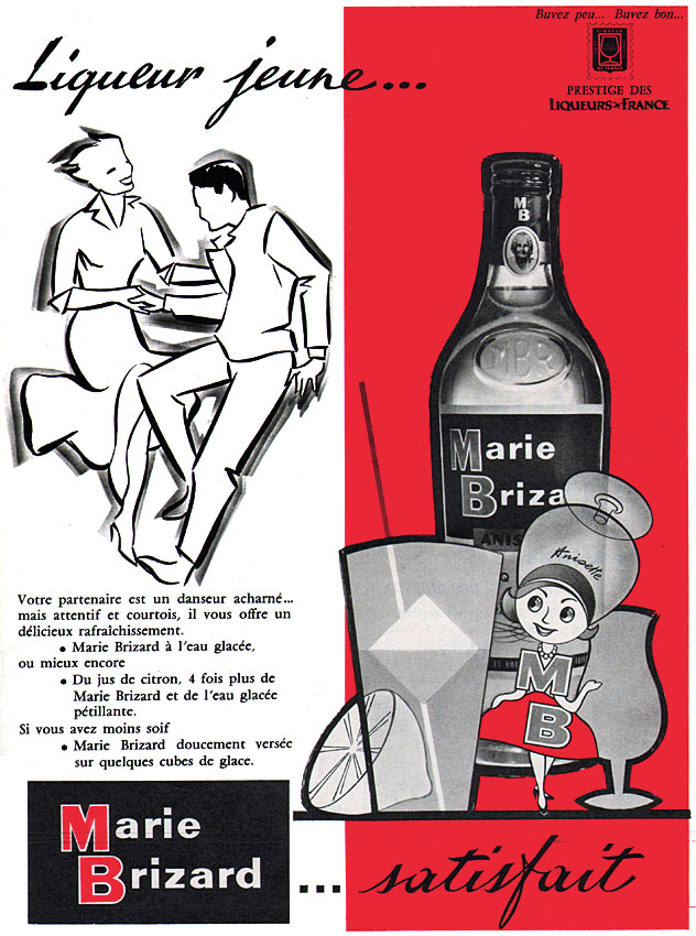 Advert Marie Brizard 1960