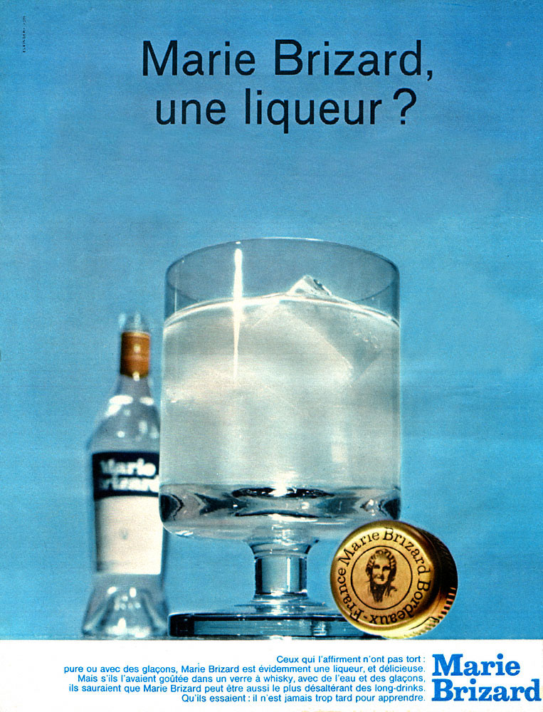 Advert Marie Brizard 1966