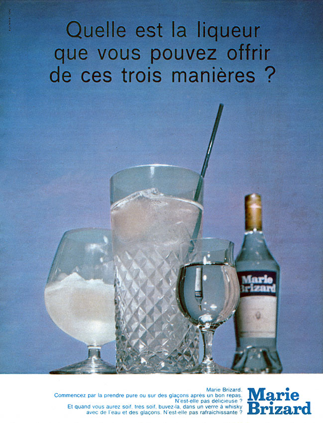 Advert Marie Brizard 1966