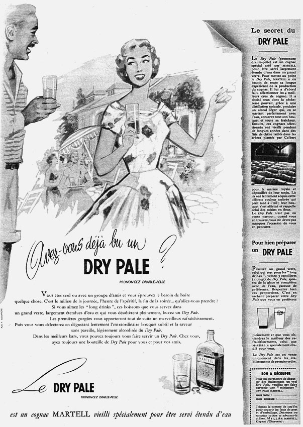 Advert Martell 1955